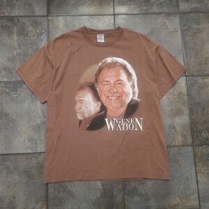 Vintage Y2K Gene Watson Men's Large Signed Country Music Artist Delta T Shirt